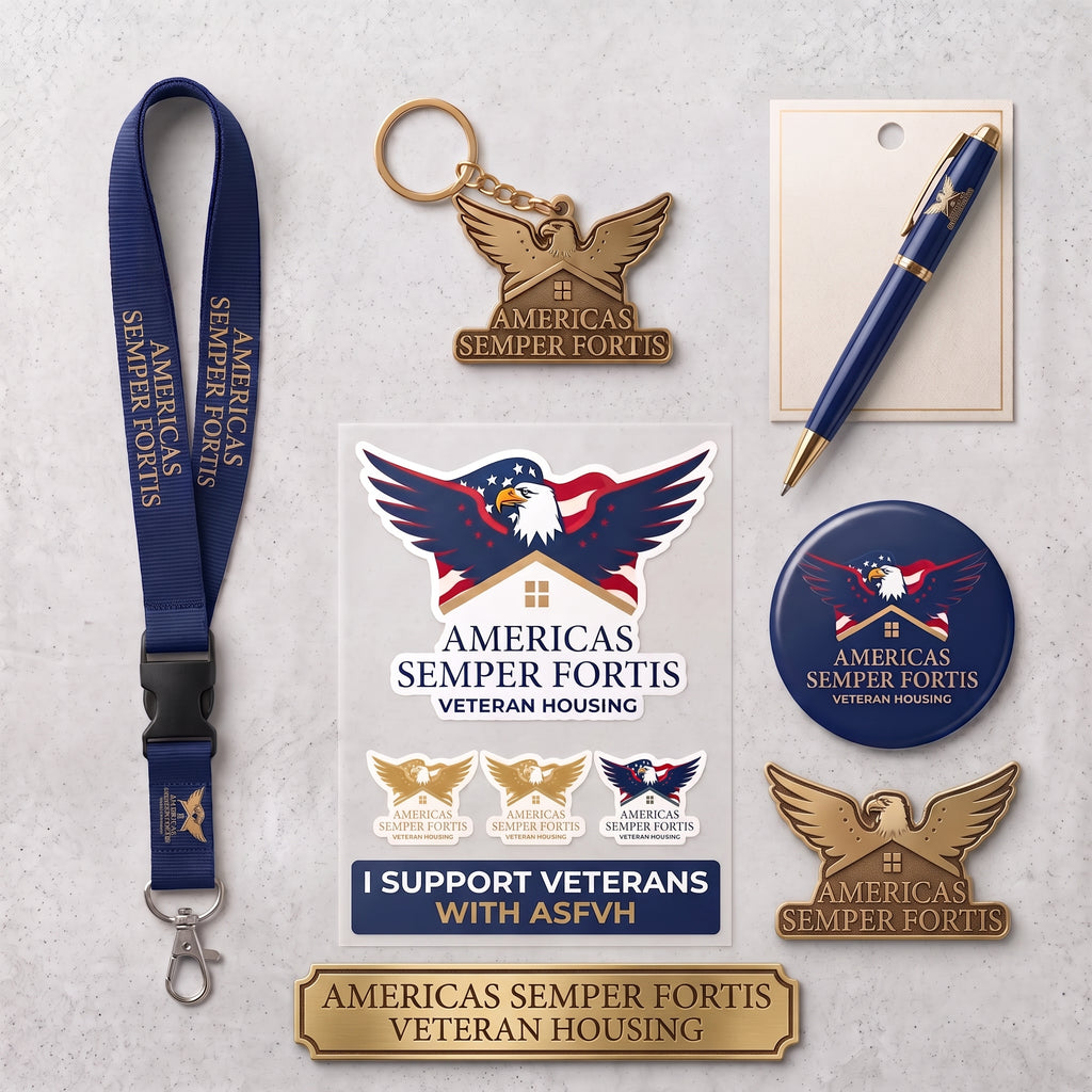 ASFVH- Merchendise (office supplies, mugs, cups, pins, key chains, stickers, buttons)